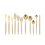 Gold Cutlery Set Forks Knives Spoons 18/10 Stainless Steel Dinnerware Set 1 Pieces Fork Spoon Knife Chopsticks Set Dropshipping