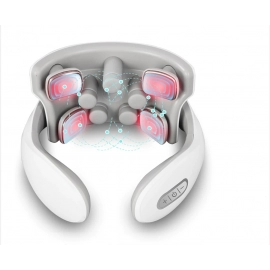 Smart Back And Neck Massager Instrument Shoulder Neck Massage Cervical Vertebra Health Care Vibrator Heating Relieve Pain Muscle