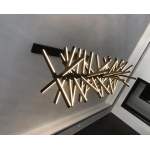 Modern LED Chandelier Lighting Nordic Black/White Office Pendant Lamps Living Room Home Hanging Lights Dining Room Bar Fixtures