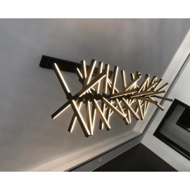Modern LED Chandelier Lighting Nordic Black/White Office Pendant Lamps Living Room Home Hanging Lights Dining Room Bar Fixtures